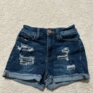 Distressed Denim Women Shorts